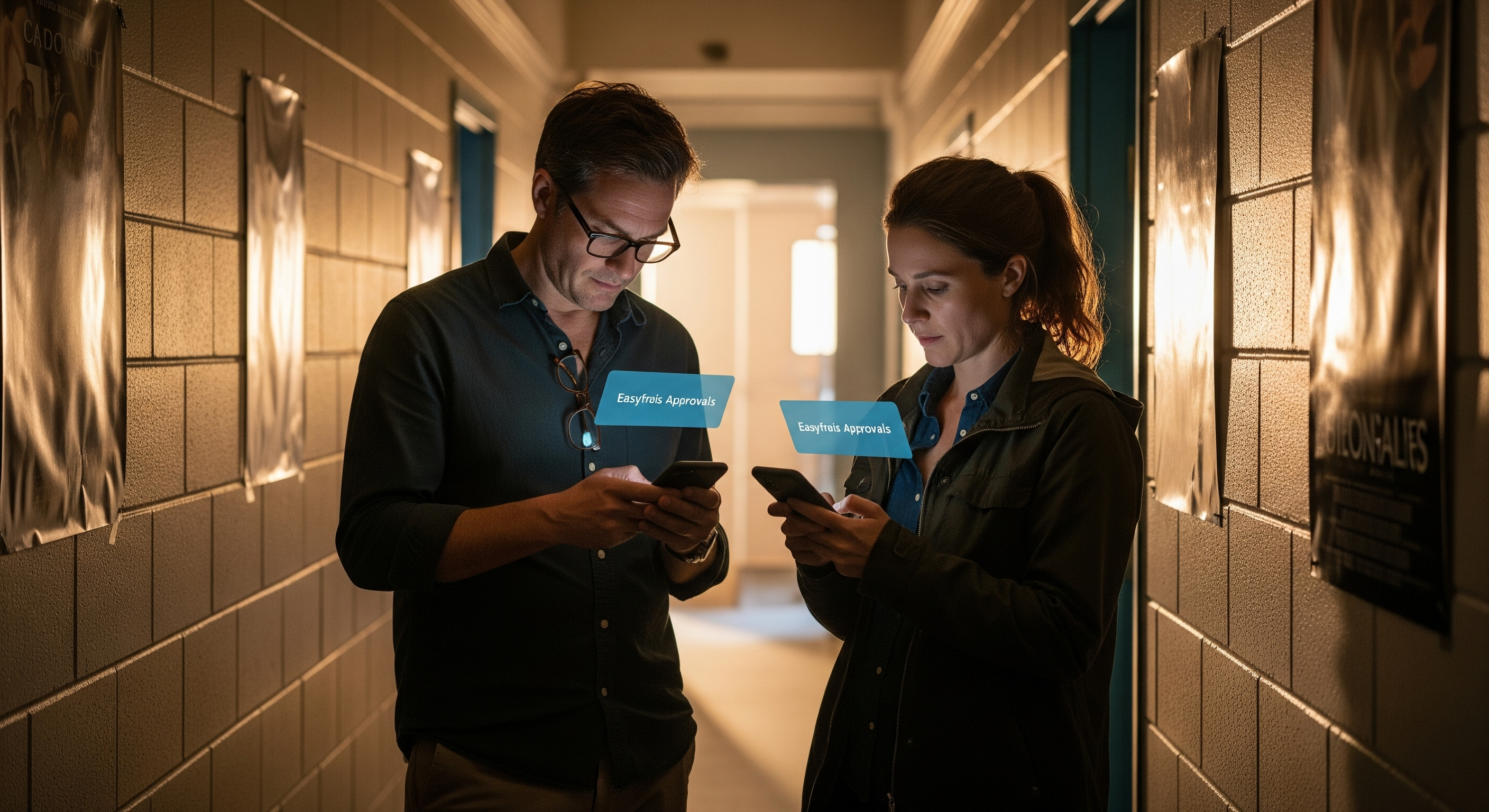 Deux utilisateurs collaborant avec EasyFrais