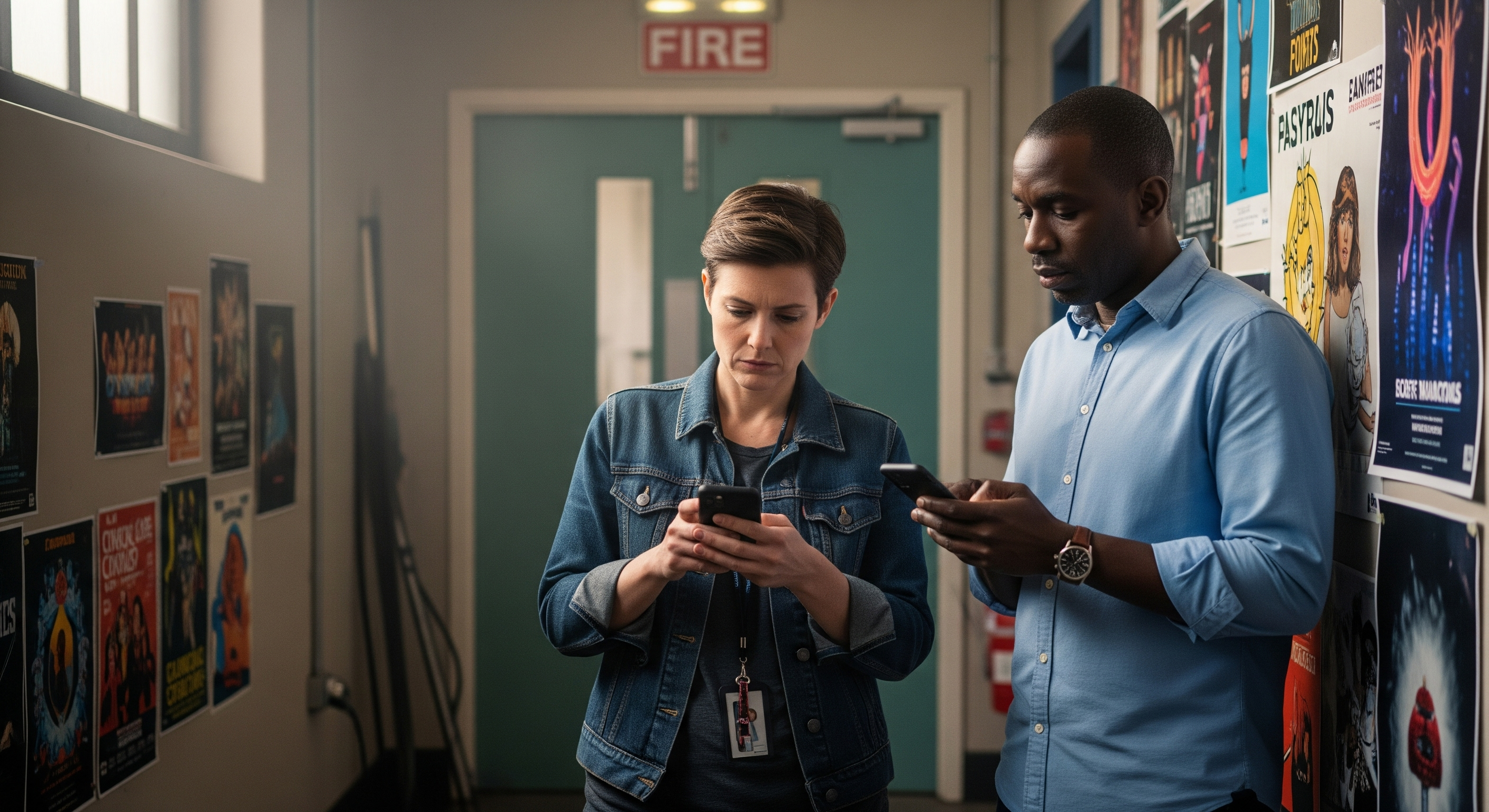 Employé utilisant l'application EasyFrais